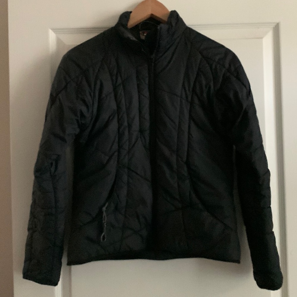 Karbon womens black puffer jacket - mid layer